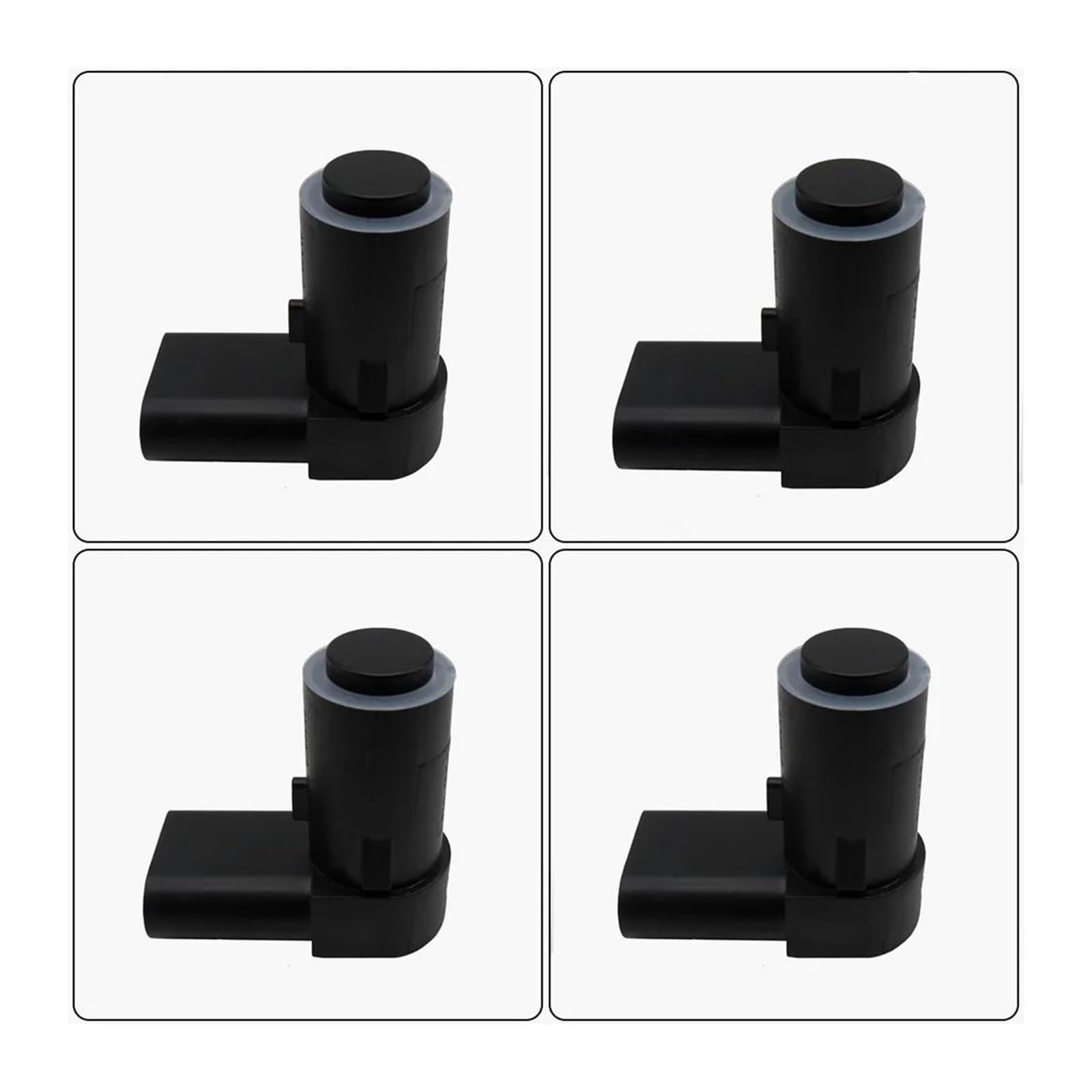 para Skoda para Superb 2001 2002 2003 2004 2005 2006 2007 2008 Sensor Aparcamiento Ultrasónico PDC 4 Unidades Sensor De Aparcami(Negro)