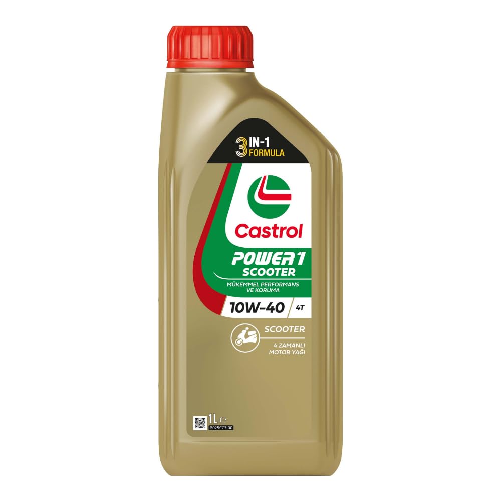 Castrol Power 1 Scooter 10W/40 4T 1 lt Motosiklet Yağı