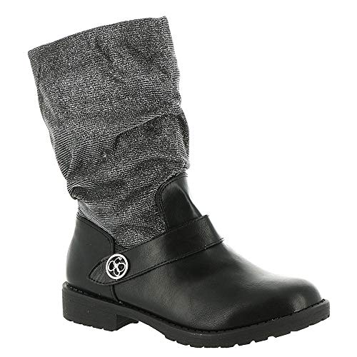 Jessica Simpson Kids Summit Girls' Toddler-Youth Boot 4 M US Big Kid Black