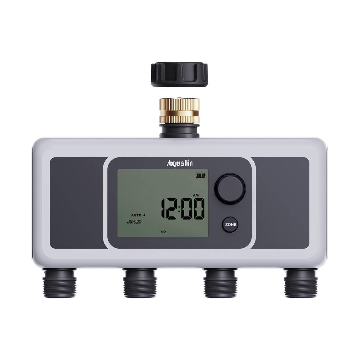 Aqualin 4-Outlet Water Timer Automatic Irrigation Hose Sprinkler Timer 4 Zone Programmable Garden Watering Systems Controller