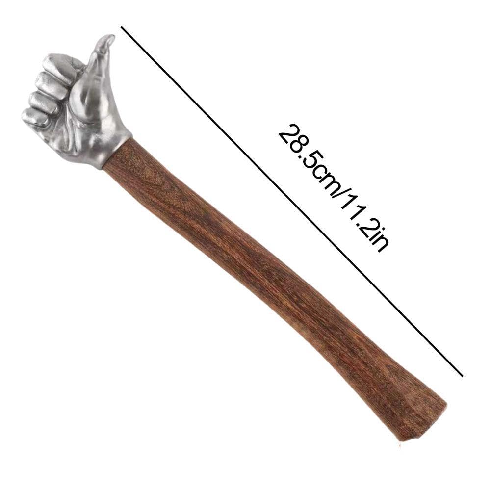 Martello da pugno 1 kg, martello a forma di pugno in acciaio inossidabile con manico in legno, artigianato multifunzionale e hardwareStrumenti per giardinaggio, casa, auto, campeggio all'aperto