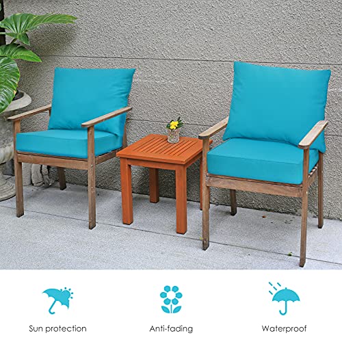 Giantex Patio Cushion Set With Pillow, Deep Seat And Back Cushion, Outdoor Chair Pads With Ties, Cushion Replacement For Patio Furniture, Waterproof 6 Inch Thick Indoor Floor Cushion #TOP3