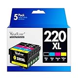 Valuetoner Remanufactured Ink Cartridge Replacement for Epson 220 220XL T220XL for Workforce WF-2760,WF-2750,WF-2630, WF-2650, WF-2660,XP-320,XP-420,XP-424 (2 Black,1 Cyan,1 Magenta,1 Yellow, 5 Pack)