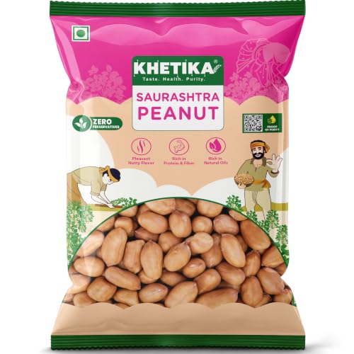 Image of Khetika Peanuts 200g Origin Saurashtra, Fit for Fasting, Moongfali, Rich in Protien & Fiber, (Pallilu)