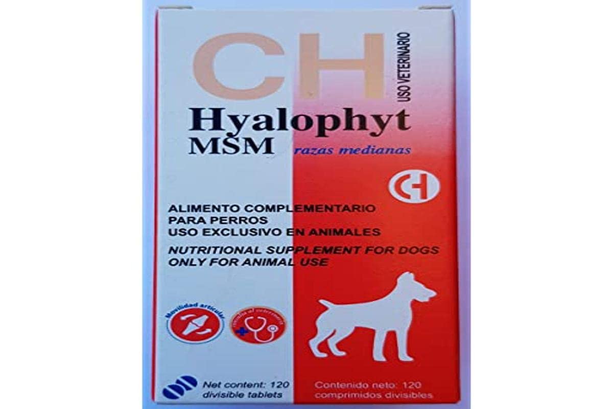 HYALOPHYT MSM RAZAS MEDIANAS 120 COMPRIMIDOS, 08550