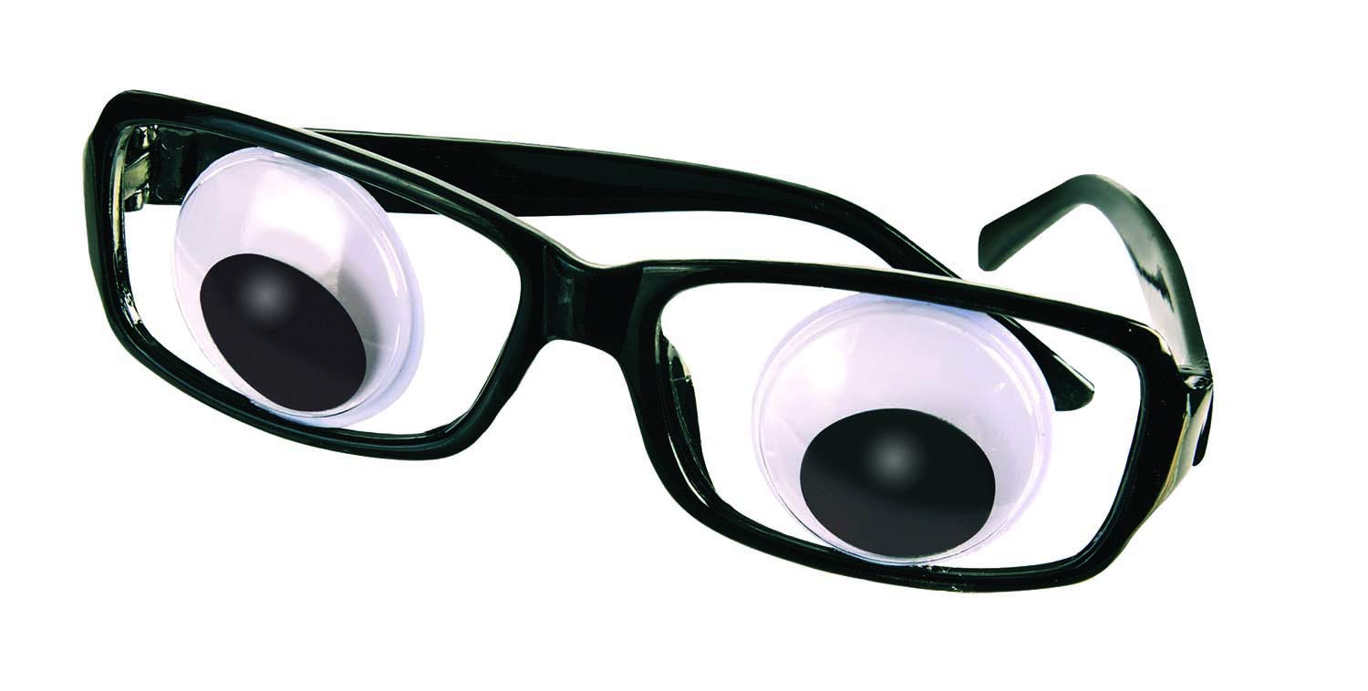 Forum Novelties Wackelbrille - Schwarz - Standard