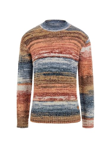 GUESS Men's Eged Space Dye Striped Sweater3