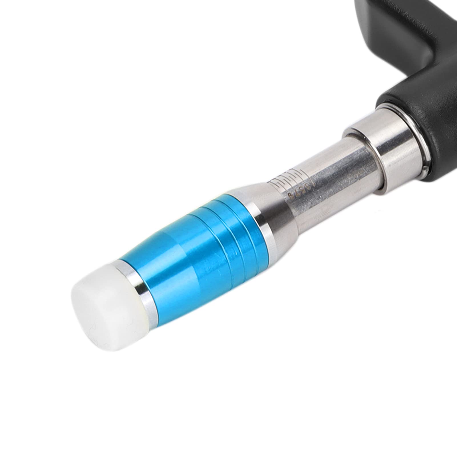 Masajeador Espinal Manual de Un Cabezal – 10 Niveles de Intensidad x Ideal para Ajuste Quiropráctico x Fabricado en Acero Inoxidable x Alivio Articular y Cervical x Portátil y Ergonómico