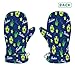 miaozhen Fashion Football Navy Blue warm snow mittens kids winter gloves mitones para mujer 4-6 Years