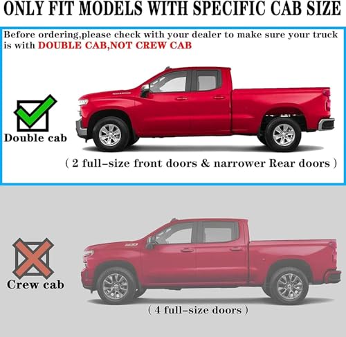 Image of COMNOVA 2-Stairs Running Boards for 19-26 Silverado /Sierra 1500 Double Cab