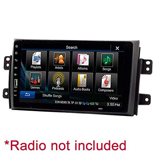 Sound Way - Kit Montaggio Mascherina Adattatore autoradio 9" Pollici Compatibile con Suzuki SX4 2007-2013 / Fiat Sedici 16 2006-2014 - KA22-958