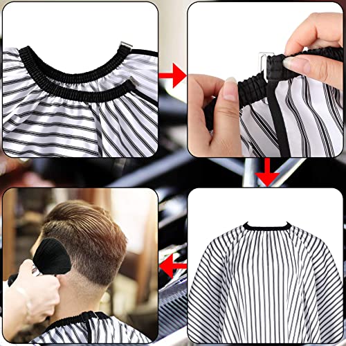 Image of FEBSNOW Barber Cape Professional Hair Cutting Cape with Neck Duster Brush