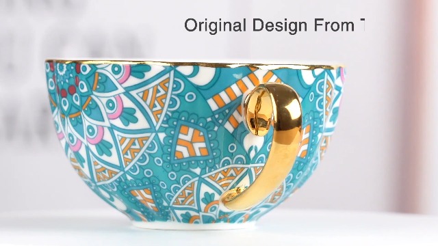 Amazon.com | TERESA'S TEASET Porcelain Tea Cup and Saucer Set, 2