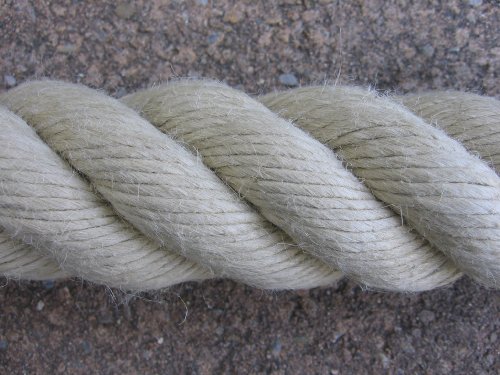 HTF corde pour rampe d'escaliers beige 40 mm-rambarde corde couleur naturel