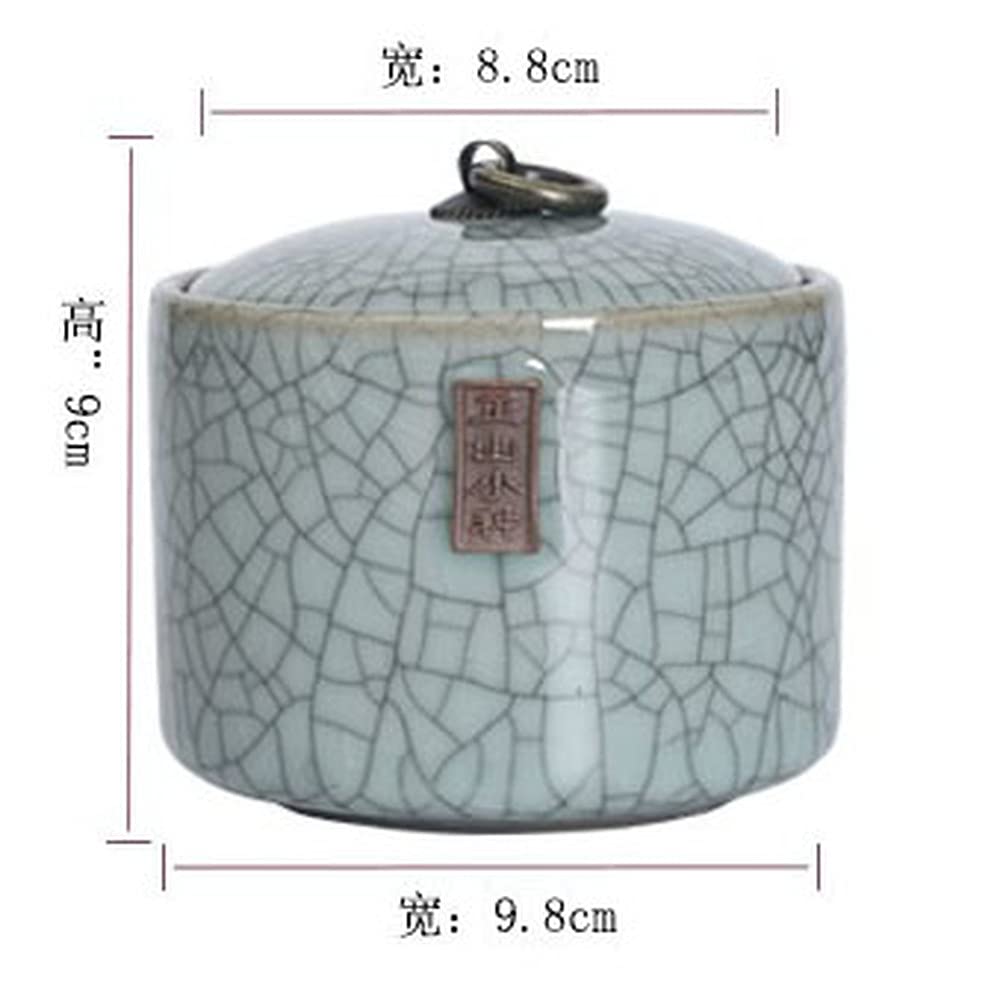 Słoik ceramiczny Puszki na herbatę, Longquan Celadon Hermetyczne puszki na herbatę Cearmic Travel Przenośne pudełko Pojemnik Słoik