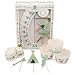 Boho Party Cupcake Decorating 72-Piece Kit Includes Arrow, Teepee, and Feather Toppers, Tribal and Bohemian Wrappers, and Wild One Baking Liners