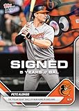 2025 Topps Now Pete Alonso #OS10 The "Polar Bear" Takes Up New Home in Birdland Baltimore Orioles Baseball Card