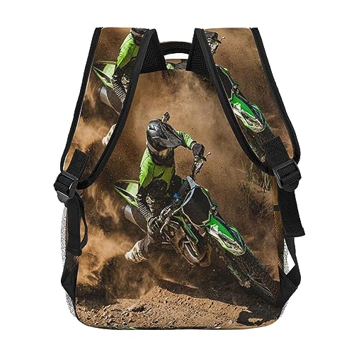 Backpack for Boys Girls Kids, Motocross Dirt Bike Backpack Travel School Bag Bookbag Schoolbag Daypack for Men Teens Children4