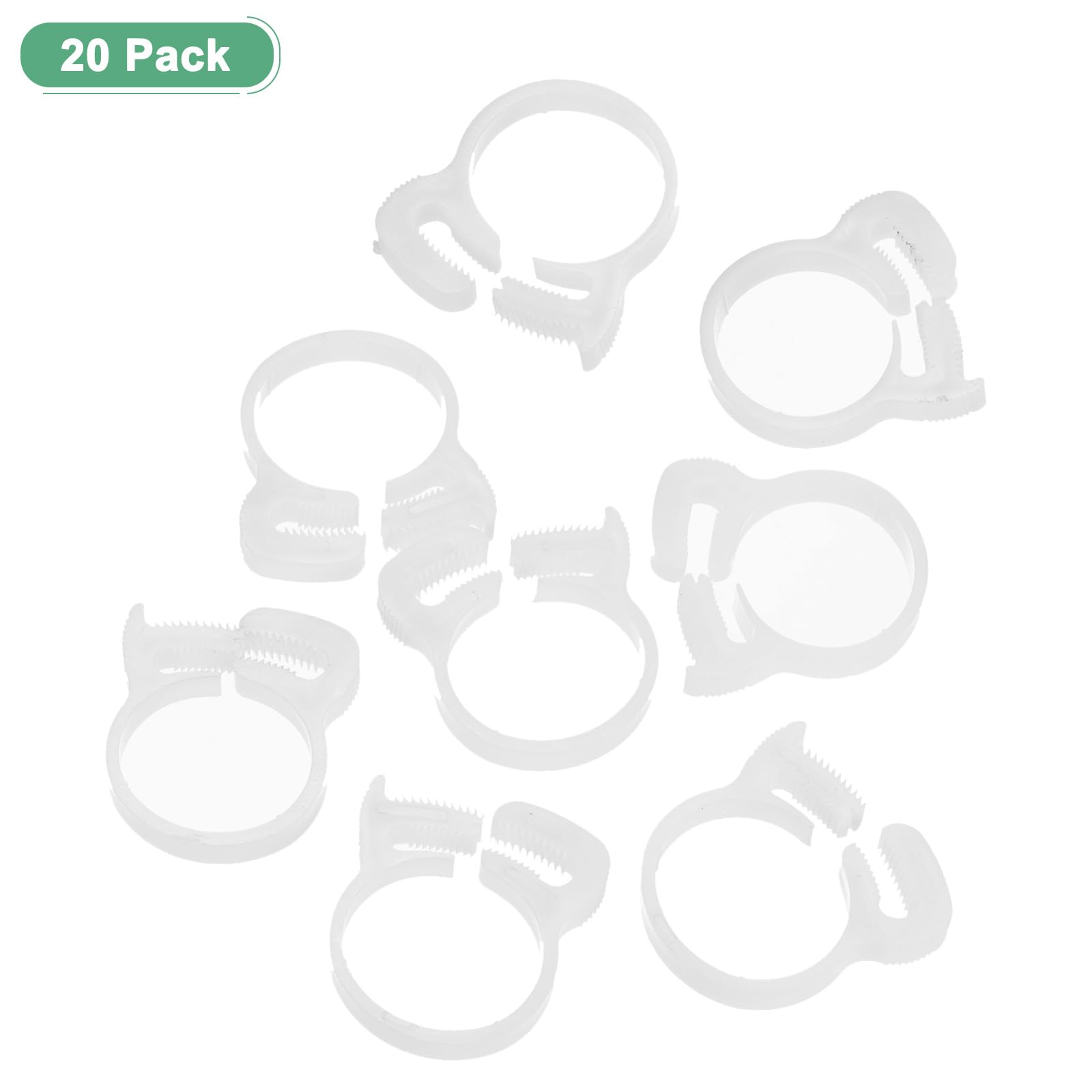 M METERXITY 20-Pack Double Gripping Nylon Hose Clamps - Image 4