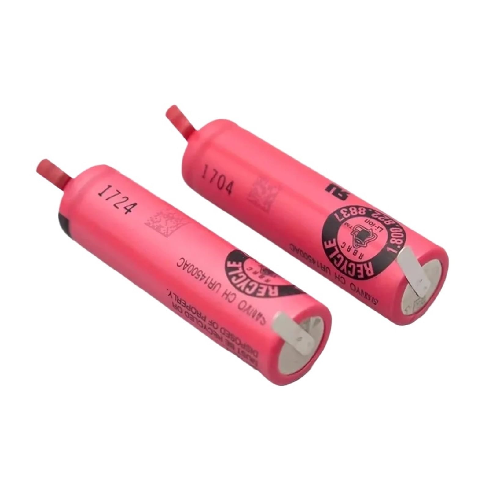 2PCS UR14500AC Rechargeable Battery 3.7V 740mAh .Compatible with Oral B IO4/iO5/iO6/iO7/iO9/iO8 3758 3759. Electric Toothbrush