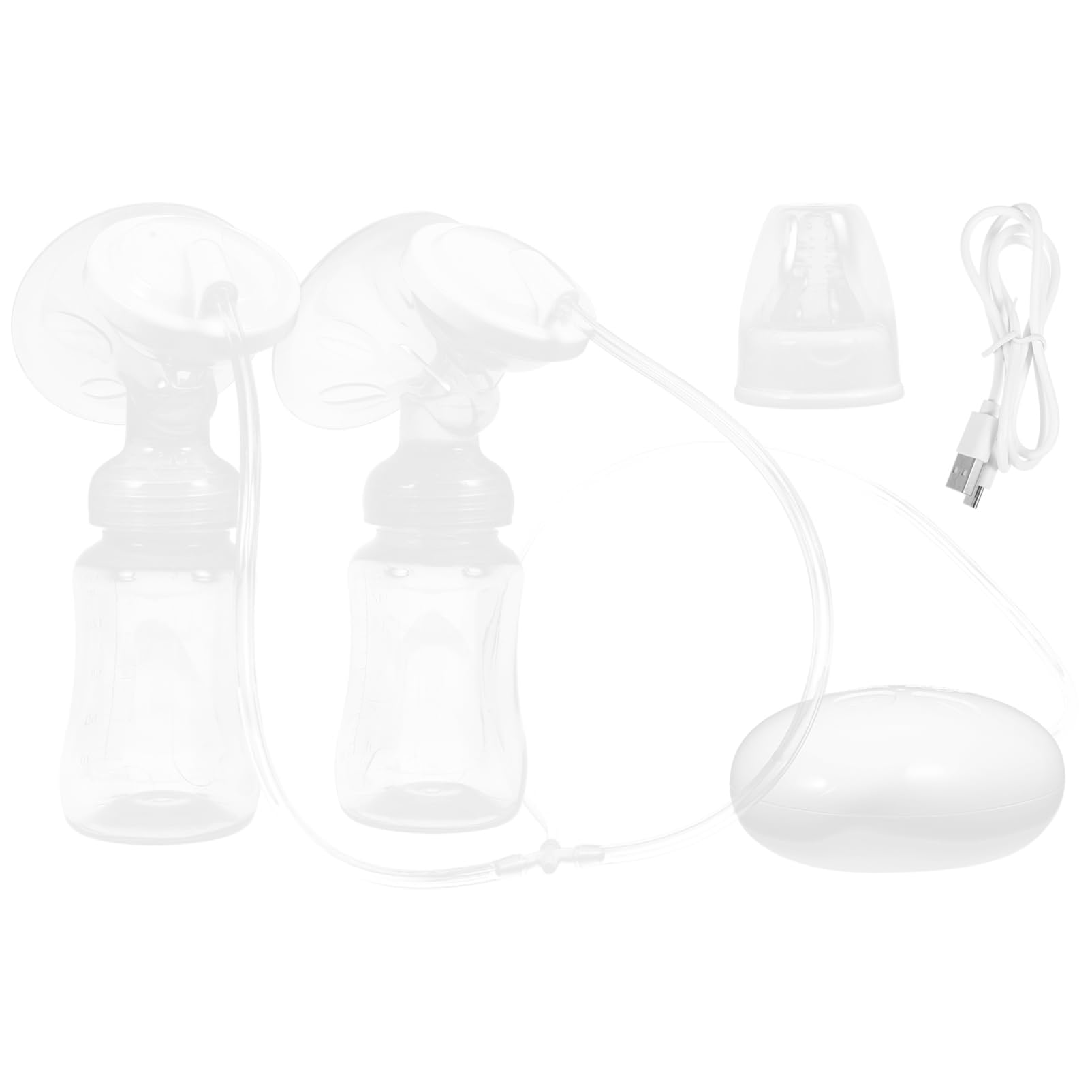 YARNOW Tiralatte Elettrico Silenzioso Tiralatte Doppio Pratico per Estrazione Latte Materno Mano Libere Portatile