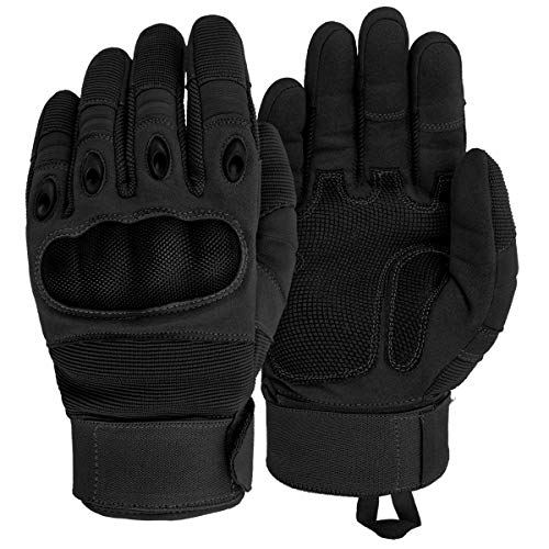 BlackSnake tactipro Guantes con protección de Nudillos y Sistema de ventilación, Black, Large