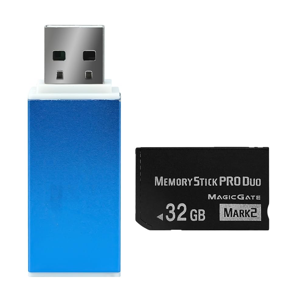 Memory Stick Pro Duo (MARK2) da 32 GB per scheda di memoria per fotocamera PSP e lettore All in One USB 2.0