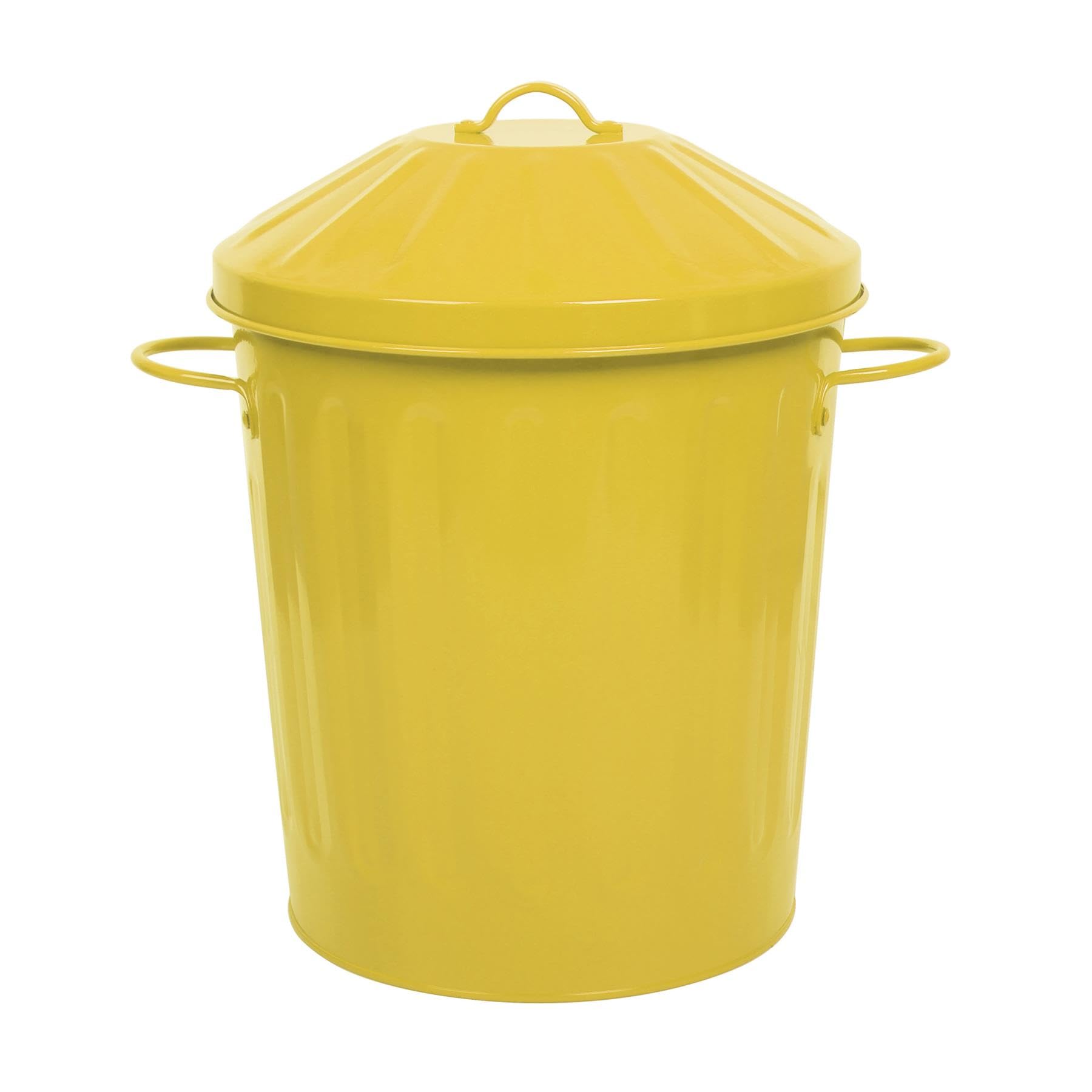 simpa 60L Colourful Vintage Style Metal Tapered Dustbins & Lids - Pink 62cm (H) x 38cm (Dia) — view 30
