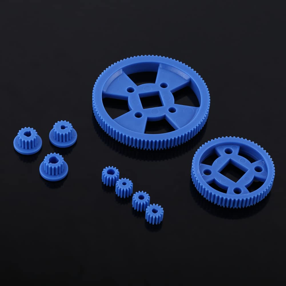 Gears Kits, Single Double Reduction Gear Wearable Six Different Set Gears Pulley for Robot(80 Kinds Gear kit)