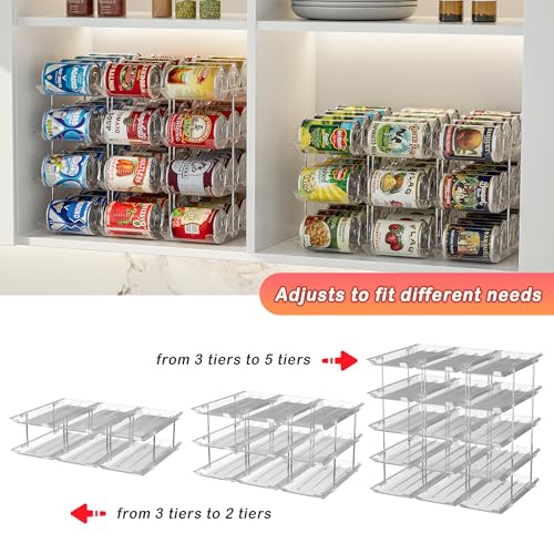 Clear 9-Pack Pantry and Canned Food Dispenser Organizer