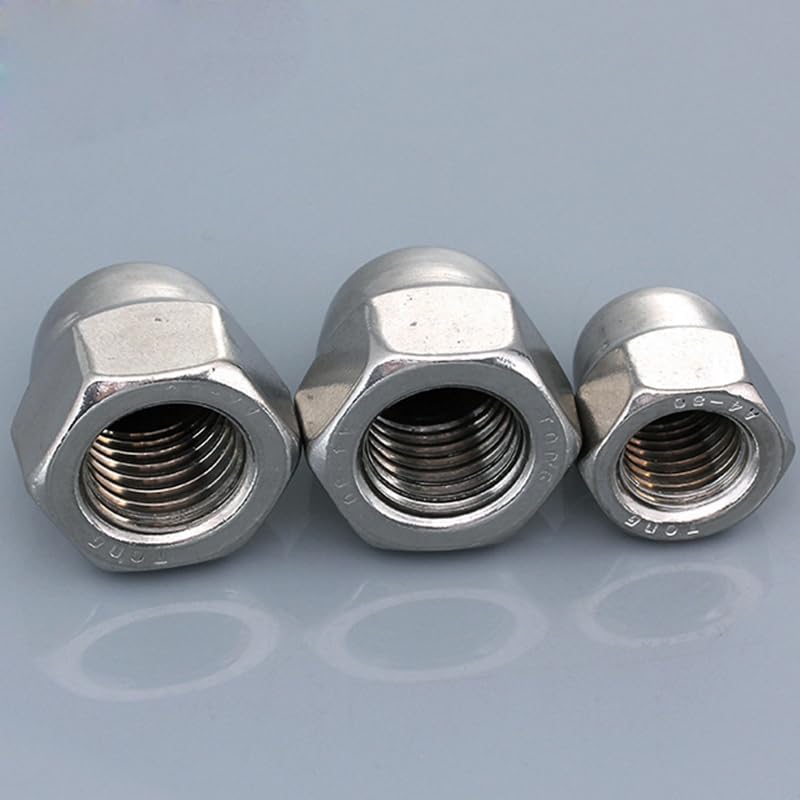 Generic 4pcs M8 M10 M12 Stainless Steel Cap Nuts Decorative Cover Semicircle Acorn Nut - (Size: M10)