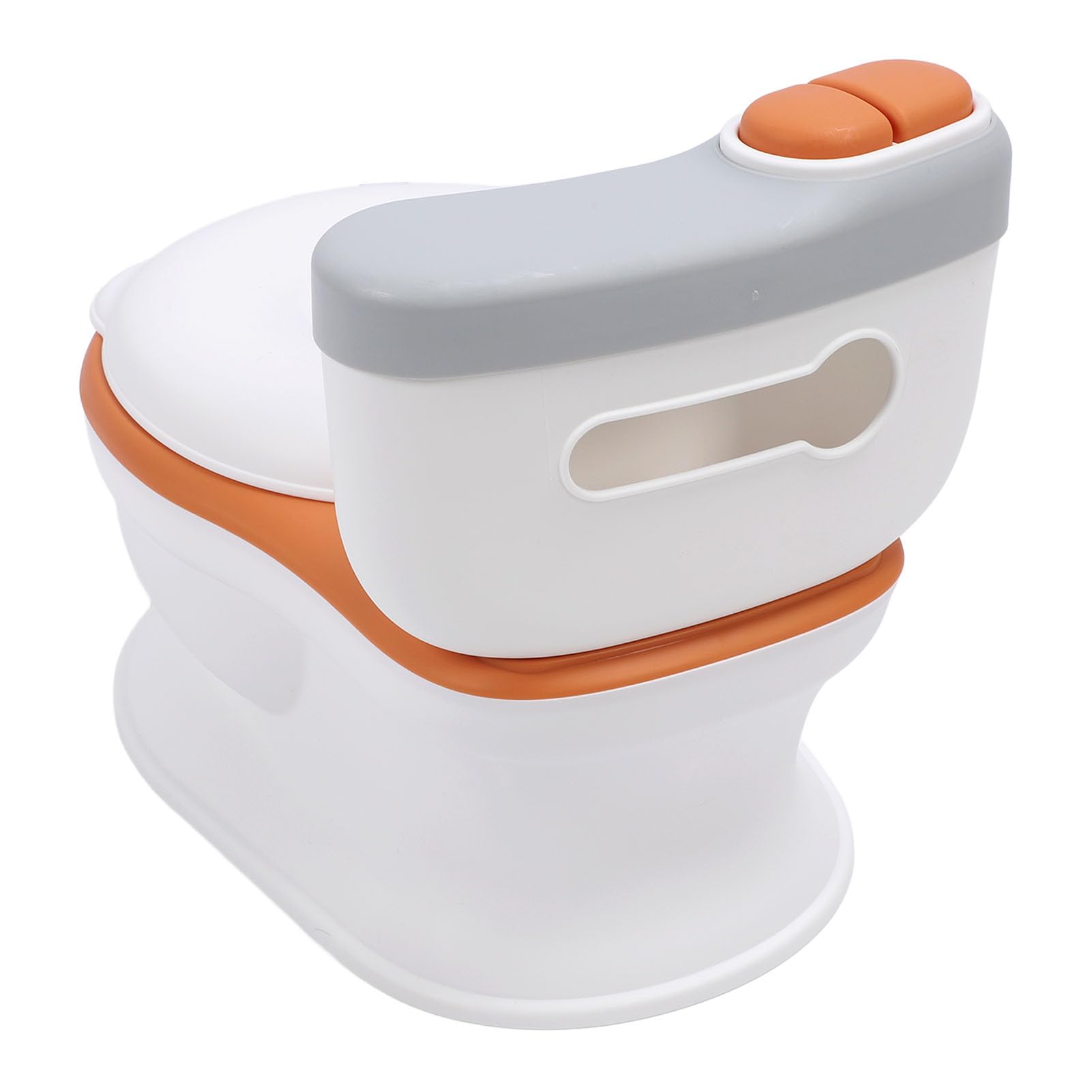 Asixxsix Toilette per l'addestramento Al Vasino, Vasino Portatile per Bambini con Paraspruzzi, con Pulsanti di Scarico, Suono di Scarico e Dispenser di Fazzoletti per Bambini Dai 18 Mesi in su