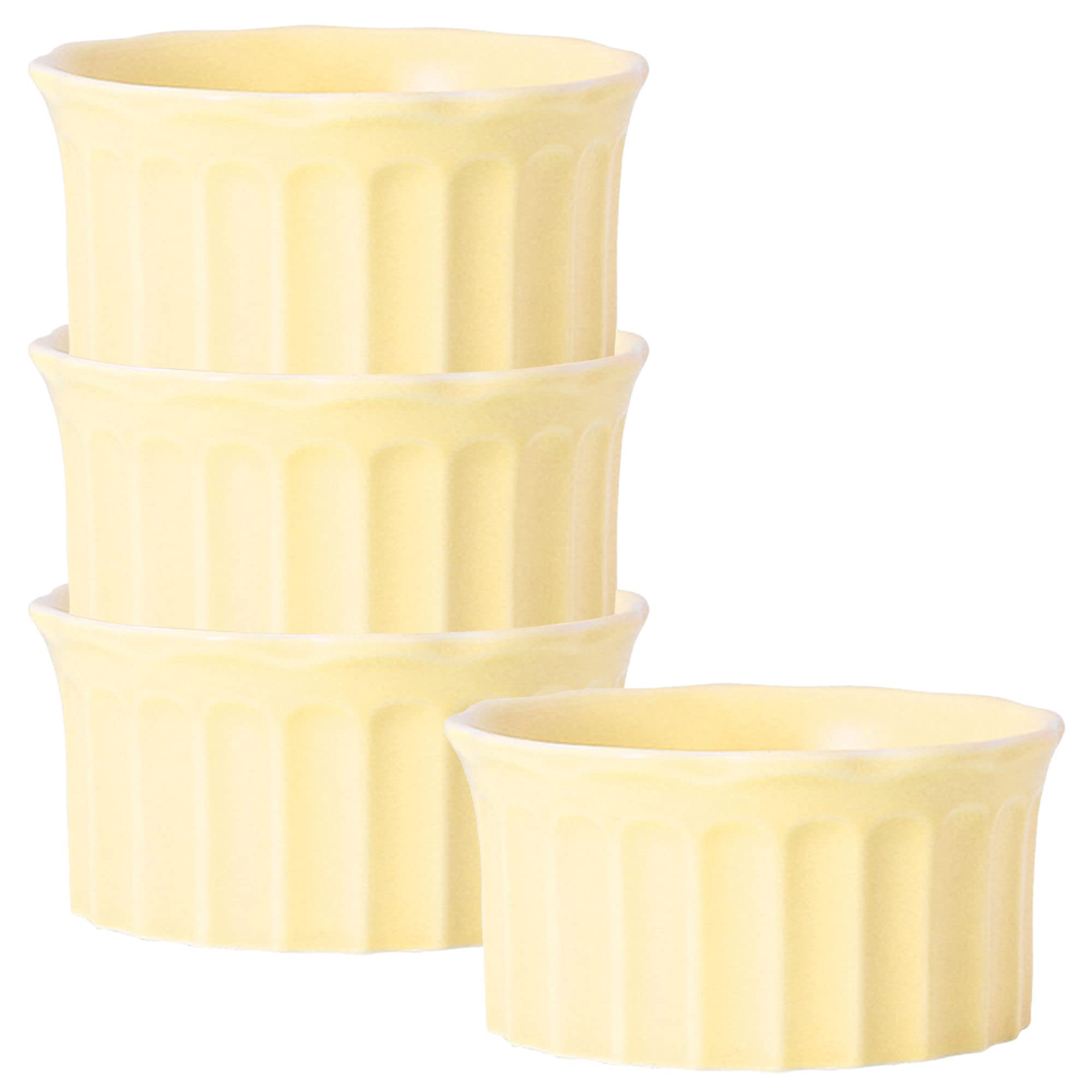Bol à soupe, bol à riz, bol à déjeuner, ensemble de ramequins, 230 ml, ramequins à crème brûlée, plats à soufflé allant au four, ramequins à soufflé, ramequins for friteuse à air-rose-lot de 8 (Color