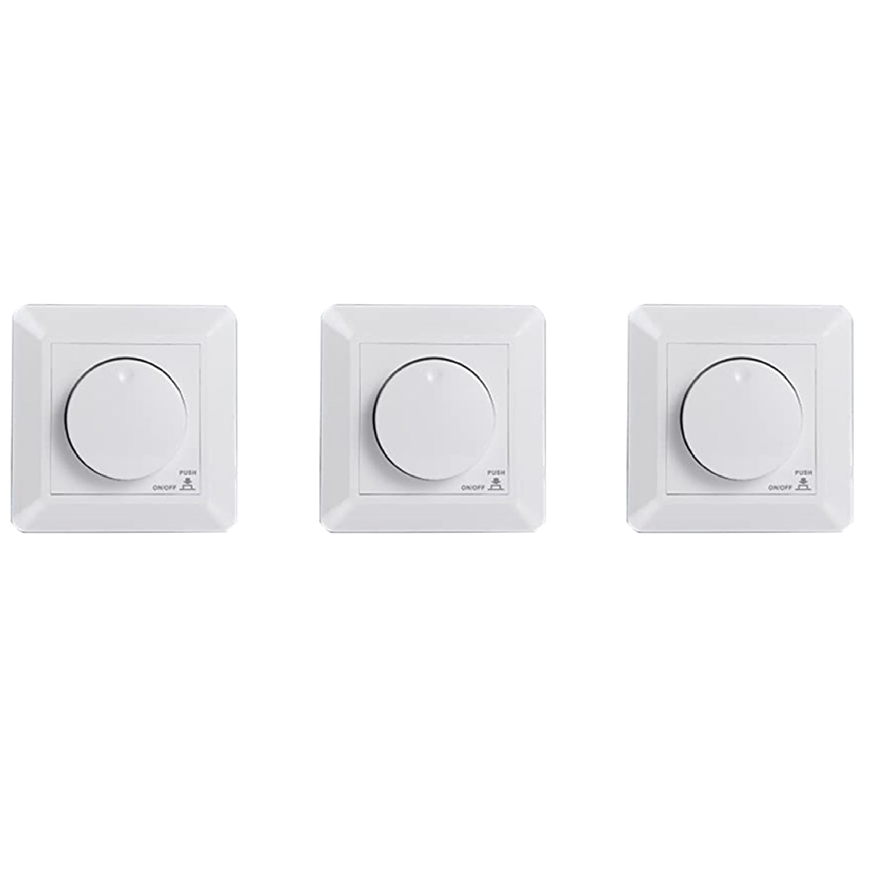 Ctrlzs 3X Led Dimmer Switch, Flush-Mounted Dimmer For Dimmable Led And, 5-300 W Dimmer Switch Led, Phase Control Dimmer