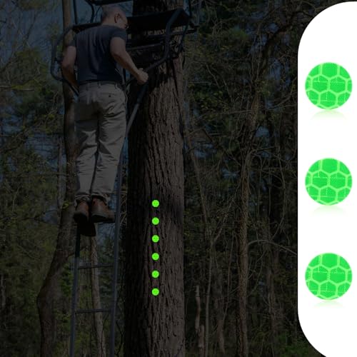 Tachuelas reflectantes XIHIRCD verde para marcar senderos de caza y acampada 100 uds 7