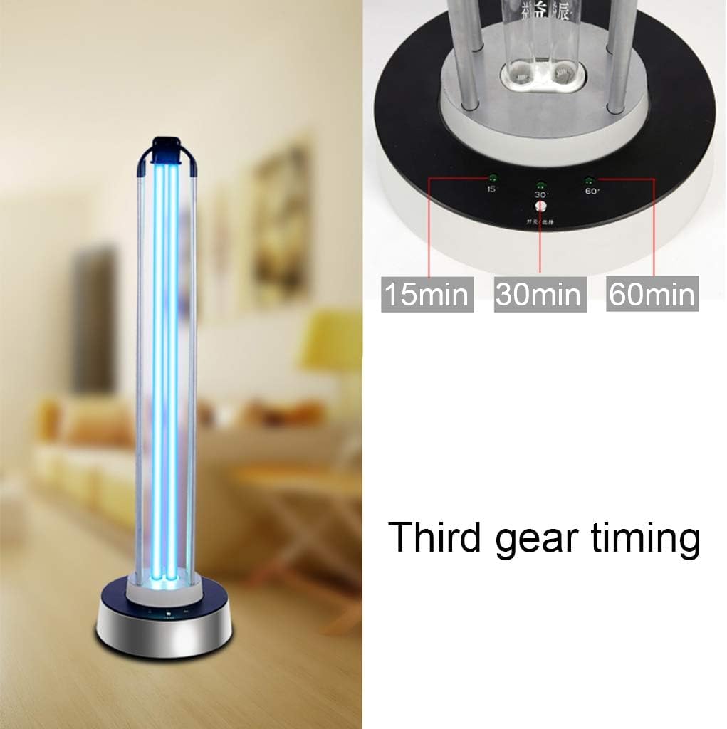 Lámpara De Desinfección UV De 100 W - Luz De Esterilización Uvc - Lámpara Germicida Ultravioleta - Temporización De Tres Velocidades Inicio Diferido De 30 Segundos, No Ozone, Mechanical Version