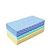 KMAKII 72 Pack Heavy Duty Dish Cloths Reusable Cloths,Mutil-Used Cleaning Cloths 14 x 21 Inches - Blue,Green,Yellow