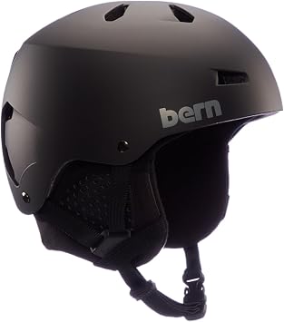 Bern, Winter Macon EPS Snow Helmet, Matte Black, Small