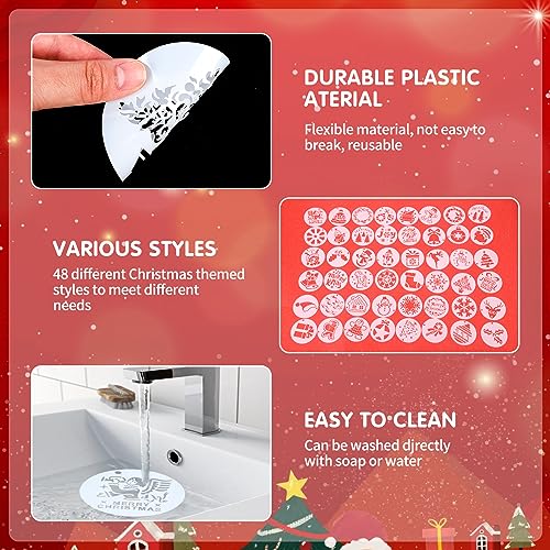 Weihnachtssiebdruck Für Polymerton - 6 Schablonen Set | Wiederverwendbare Druckvorlagen