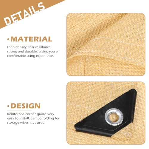 Malla de sombra transpirable y resistente con protección UV eficaz para exteriores 4