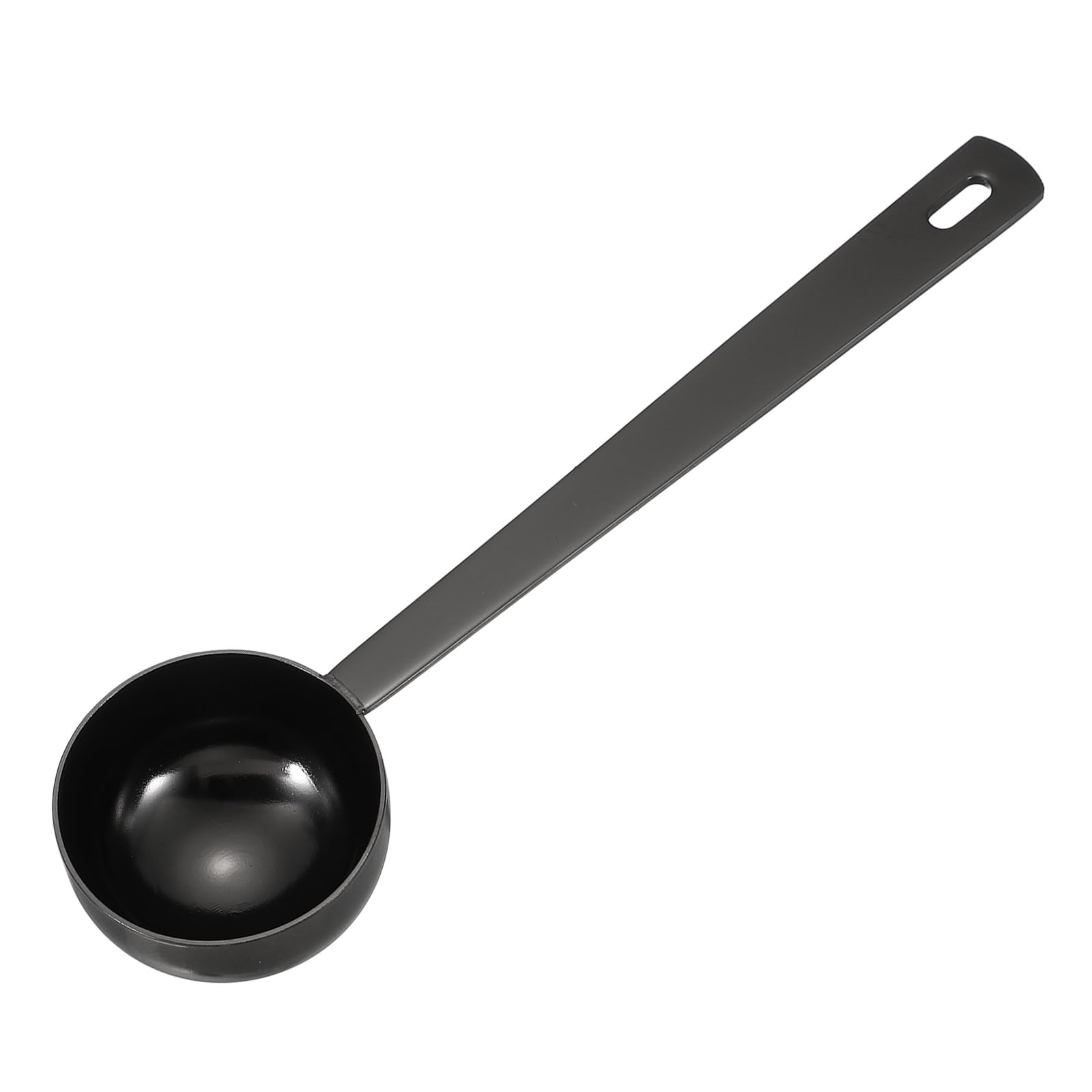 sourcing map Measuring Spoon, 25ml Long Handle Table Scoop Teaspoon Coffee Scoop Spoon for Ground Coffee Tea Sugar Cooking Baking, Black