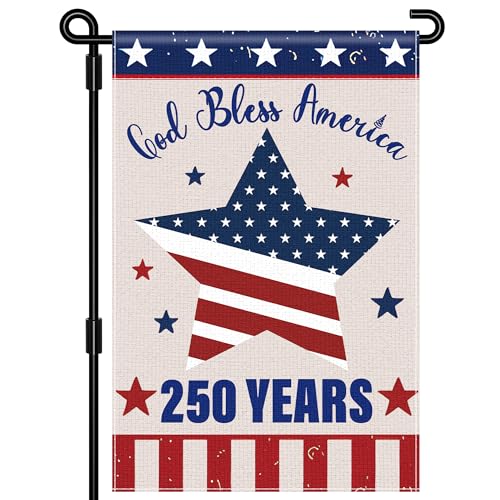 250 Anniversary USA Garden Flag 250 Year American Anniversary Flag Patriotic Double-Sided Garden Flag