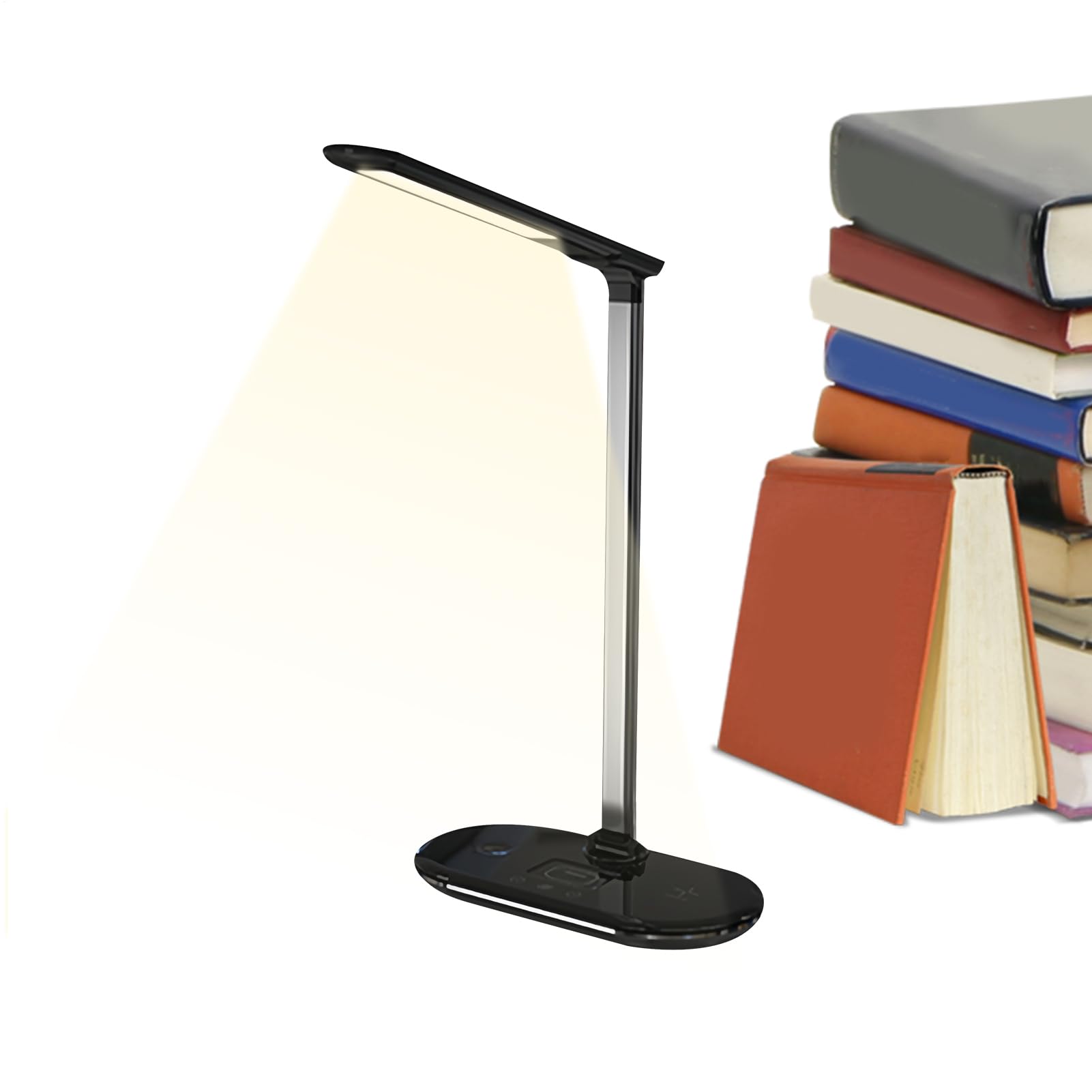 Regulowana lampka biurkowa Składana, ściemniana lampa do czytania chroniąca