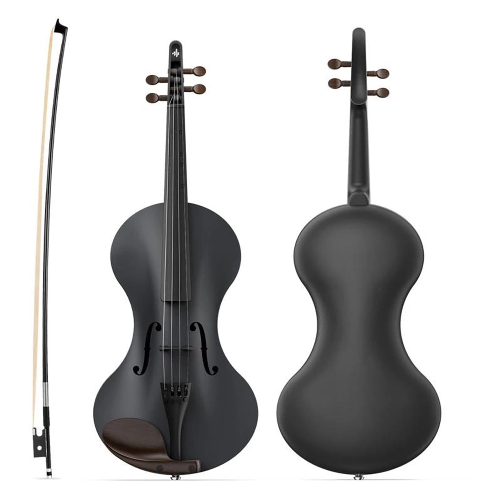 Violín Tamaño 4/4 Violín Principiantes | Fibra de carbono – Negro