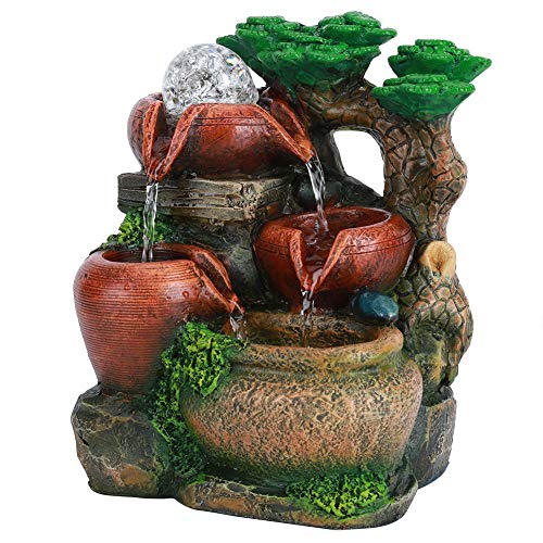 Escritorio Rockery, Fuente de agua de sobremesa Pequeño Rockery Ornamento de escritorio...