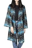 LOFBAZ Kimono Cardigan for Women Long Shirt Cardigans Womens Summer Duster Sweater Tops Shirts Cloth