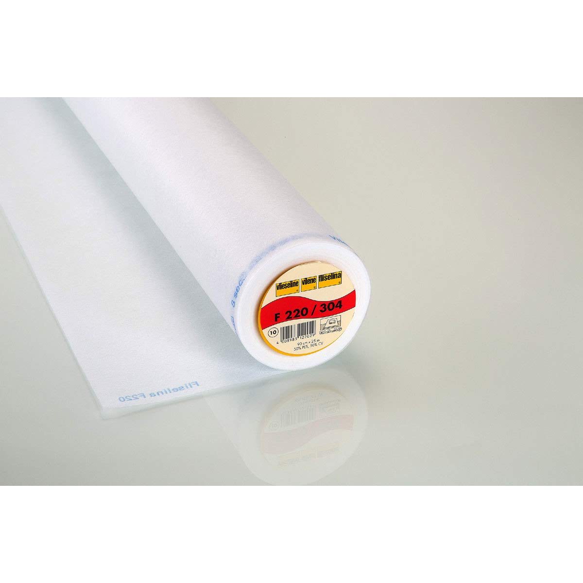 Stoffe Werning Vilene Ironon Nonwoven Interfacing F 220 Whitecoloured; Width 35.10 Inch/90Cm, Price Per Meter