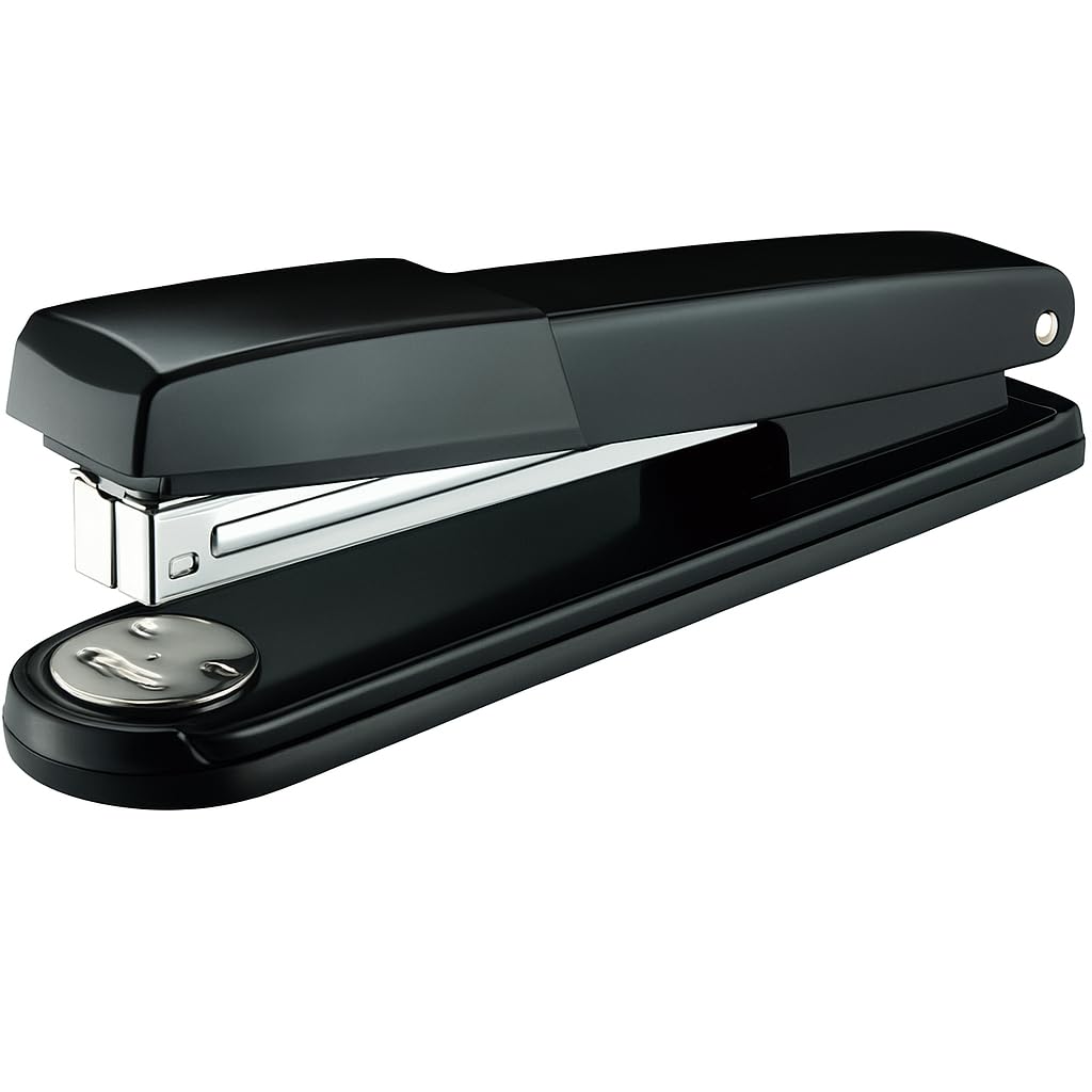 Fitto Metal Full-Strip 24/6, 26/6 - Heavy Duty, Black Office Stapler for 20-25 Sheets - Durable Desktop Stapler for Home, School, and Office Use - Easy Loading, Anti-Jam Mechanism
