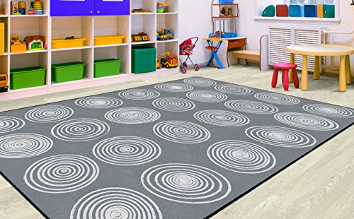 Tapete decorativo rectangular Circles Abstract 7'6" x 12' miniatura 4