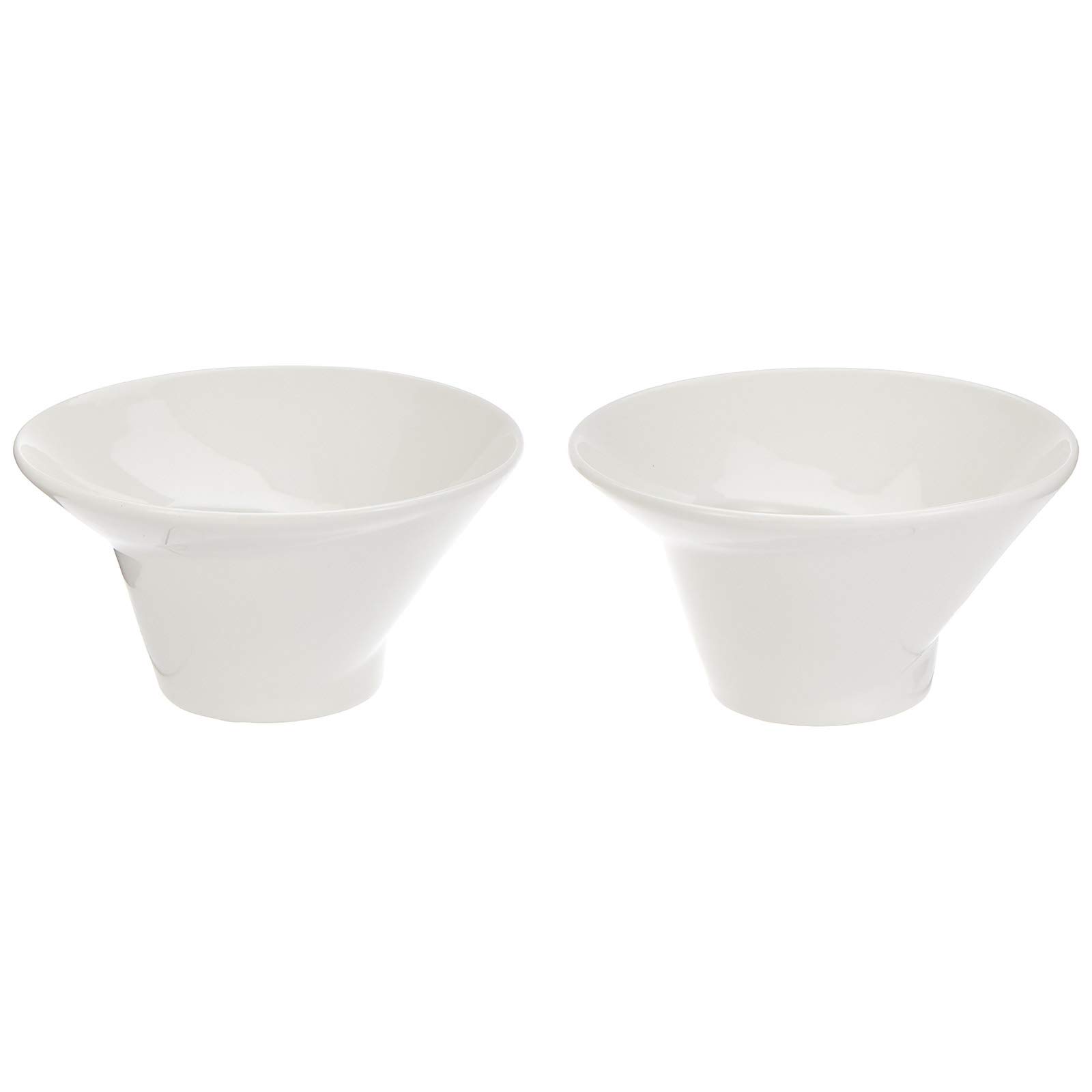 Symphony 15 Cm Helix Dessert And Snack Bowl Set - 2 Pieces - White
